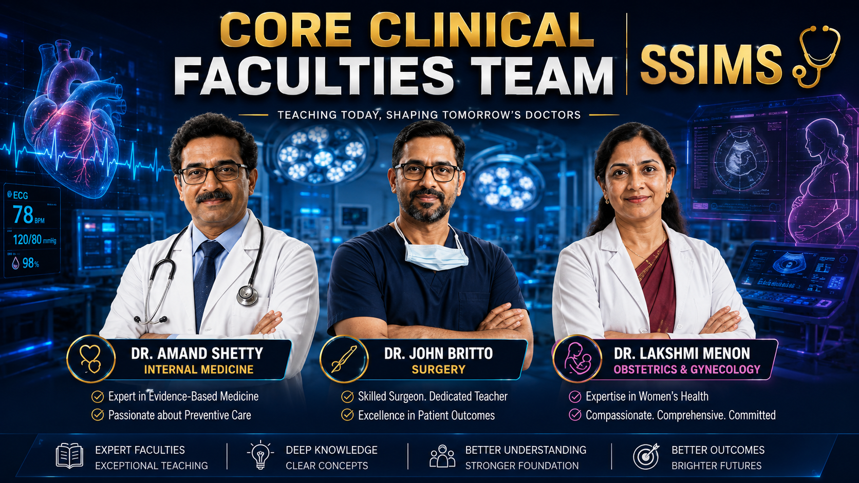 Meet Our Core Clinical Faculties Team | SSIMS Medical Coaching